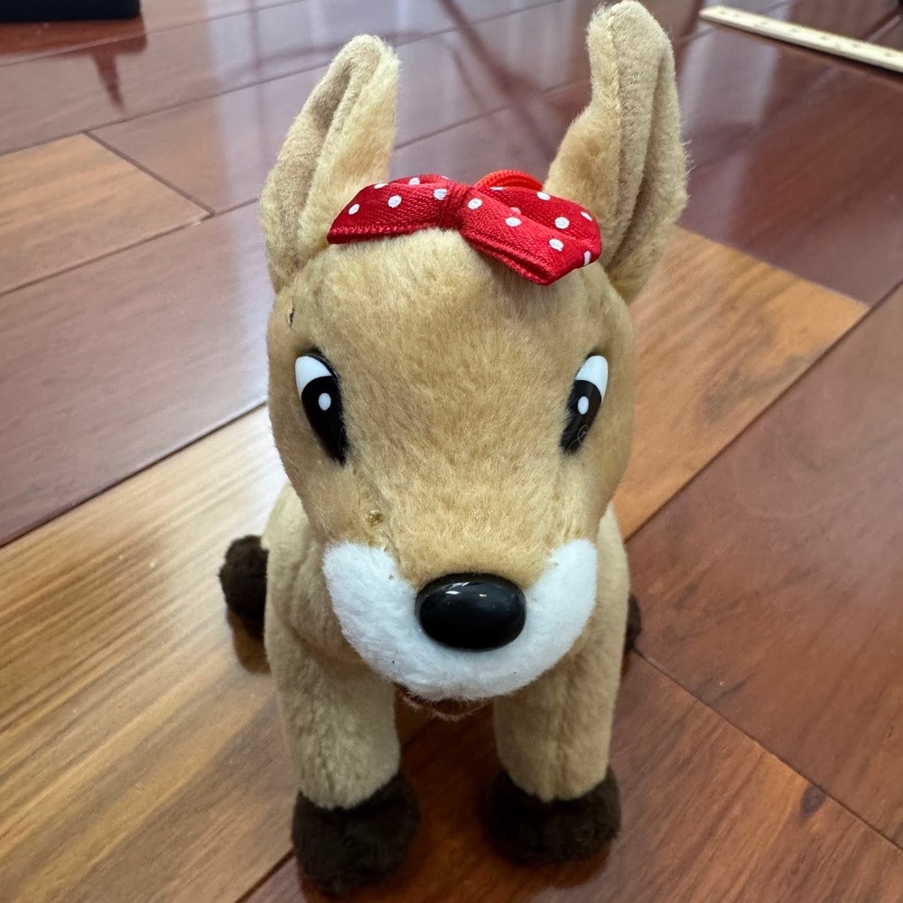 Vintage 1998 Stuffins Clarice Reindeer Plush‎ Rudolph Christmas